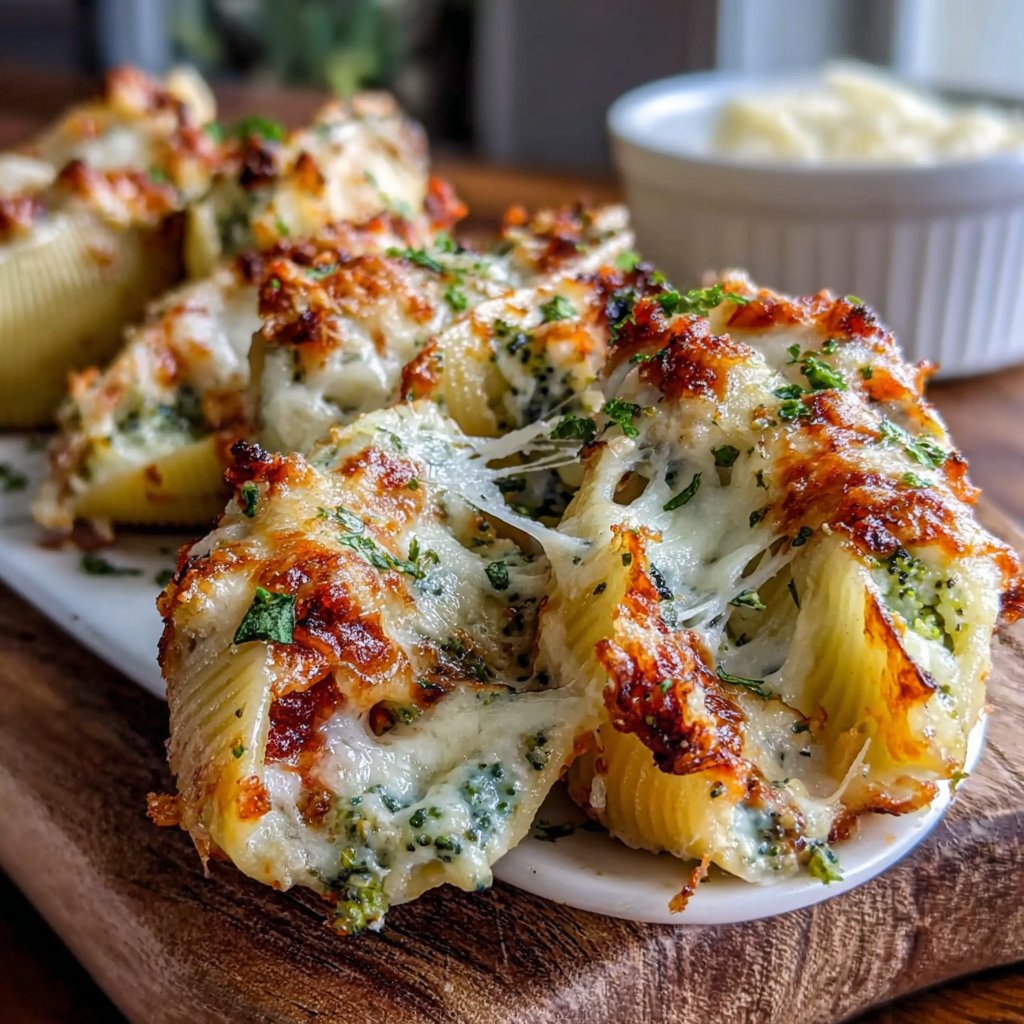 Turkey and Broccoli Stuffed Shells