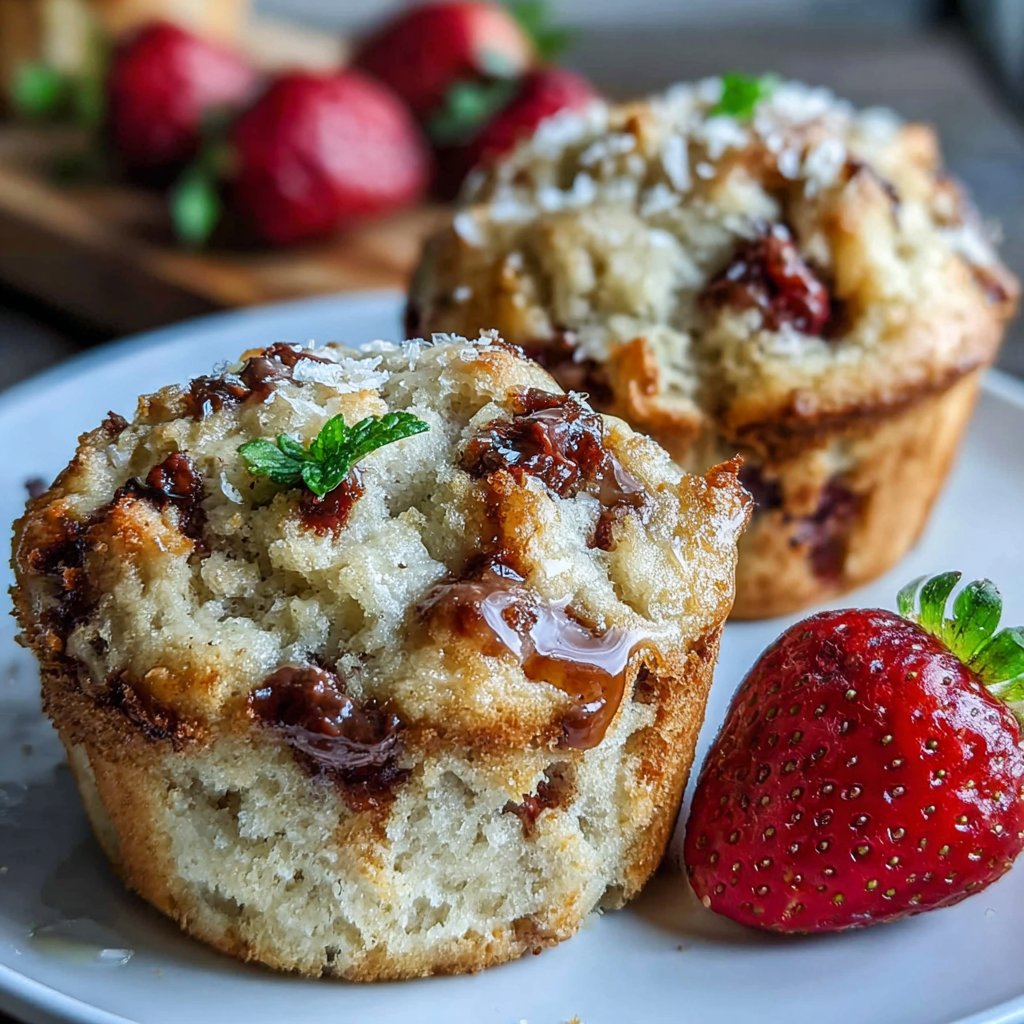 Strawberry Chocolate Chip Muffins