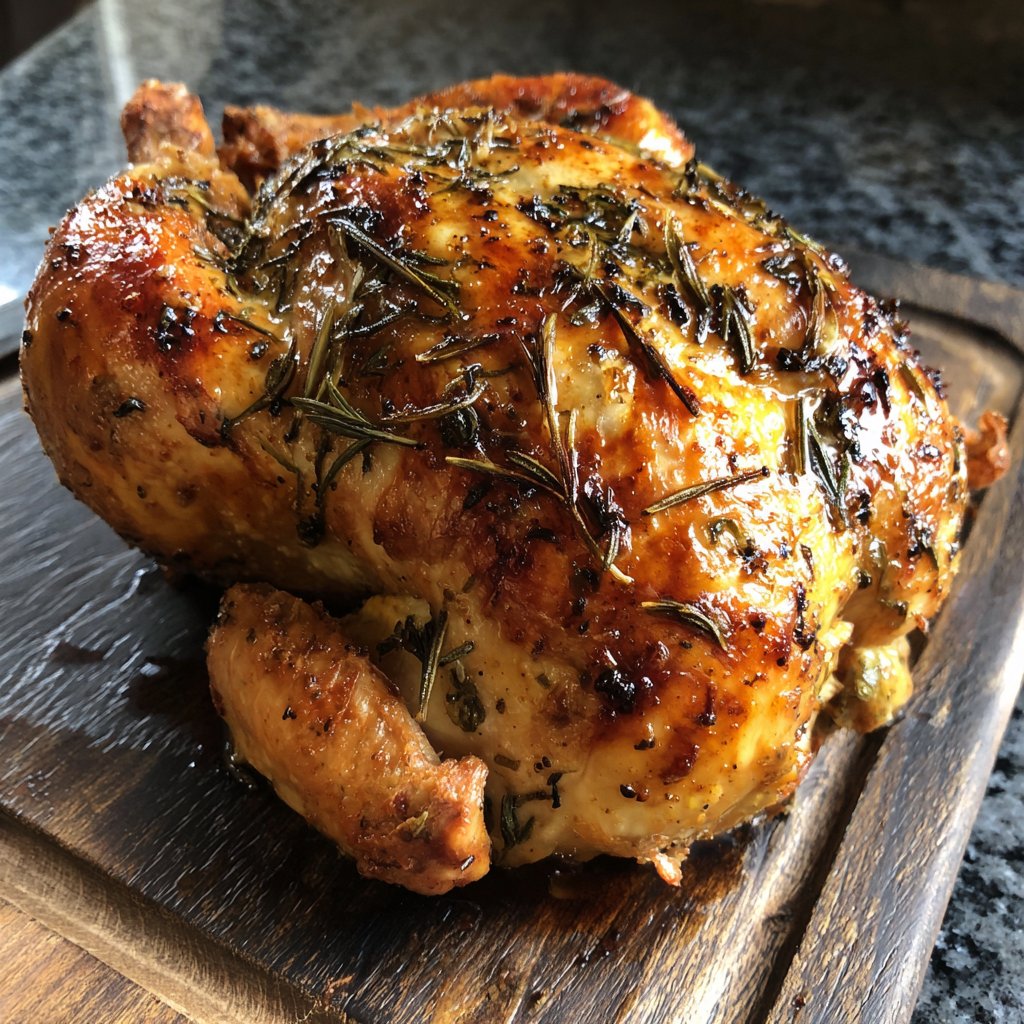 Beer Can Chicken with Herbs