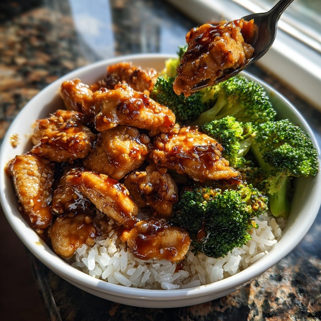 Terriaki Chicken and Rice Bowl