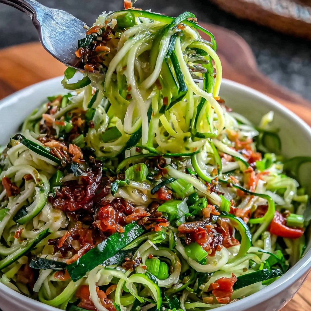 Zucchini Noodle Lunch Salad