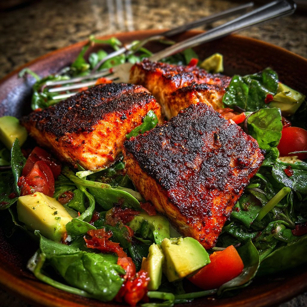 Smoky Chipotle Salmon Salad