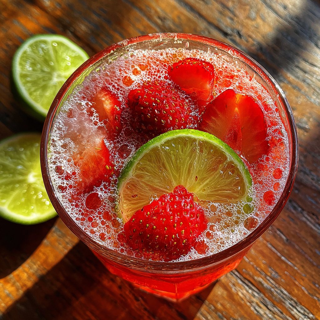 Strawberry Lime Cooler