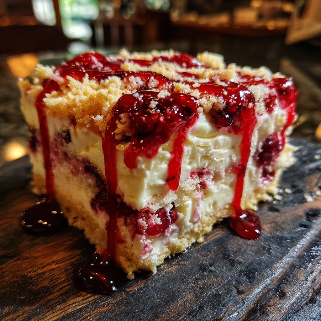 Raspberry Strawberry Cream Cheese Dessert