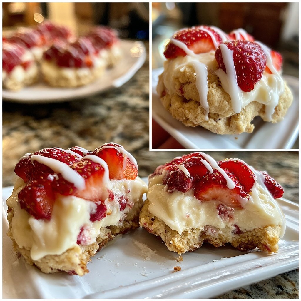 No-Bake Strawberry Cheesecake Cookies